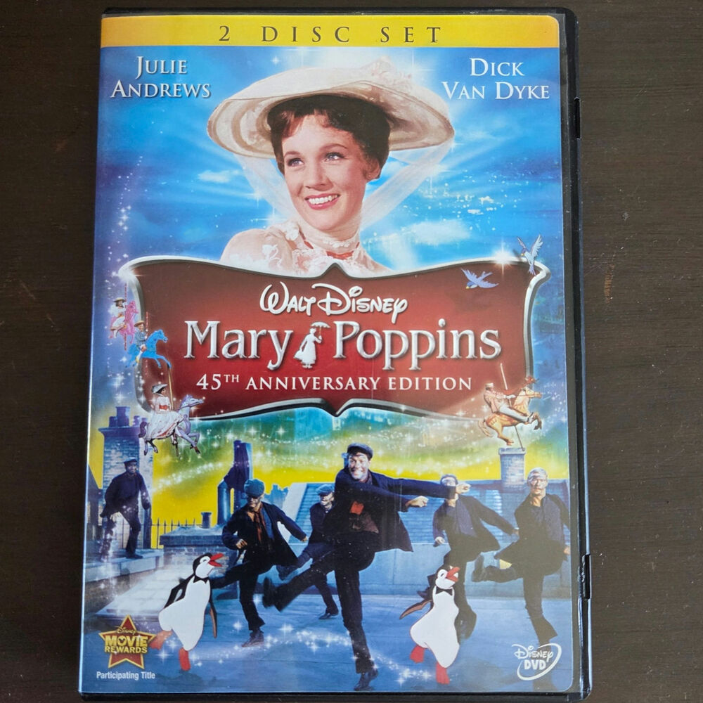 Walt Disney Mary Poppins 45th Anniversary Edition 2 Disc DVD set